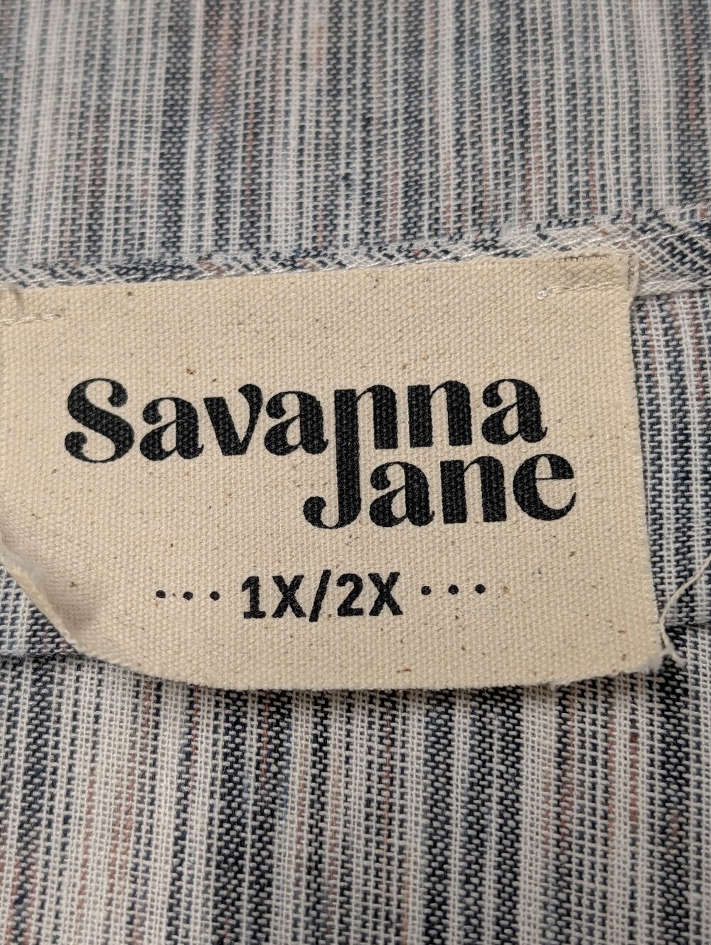 Savanna Jane Embroidered Floral Striped Poncho Top Boho V-Neck 1X/2X - Picture 9 of 10